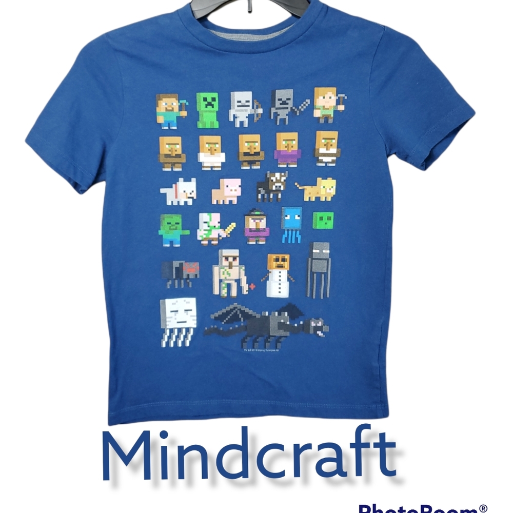 KIDS MINDCRAFT SHIRT M